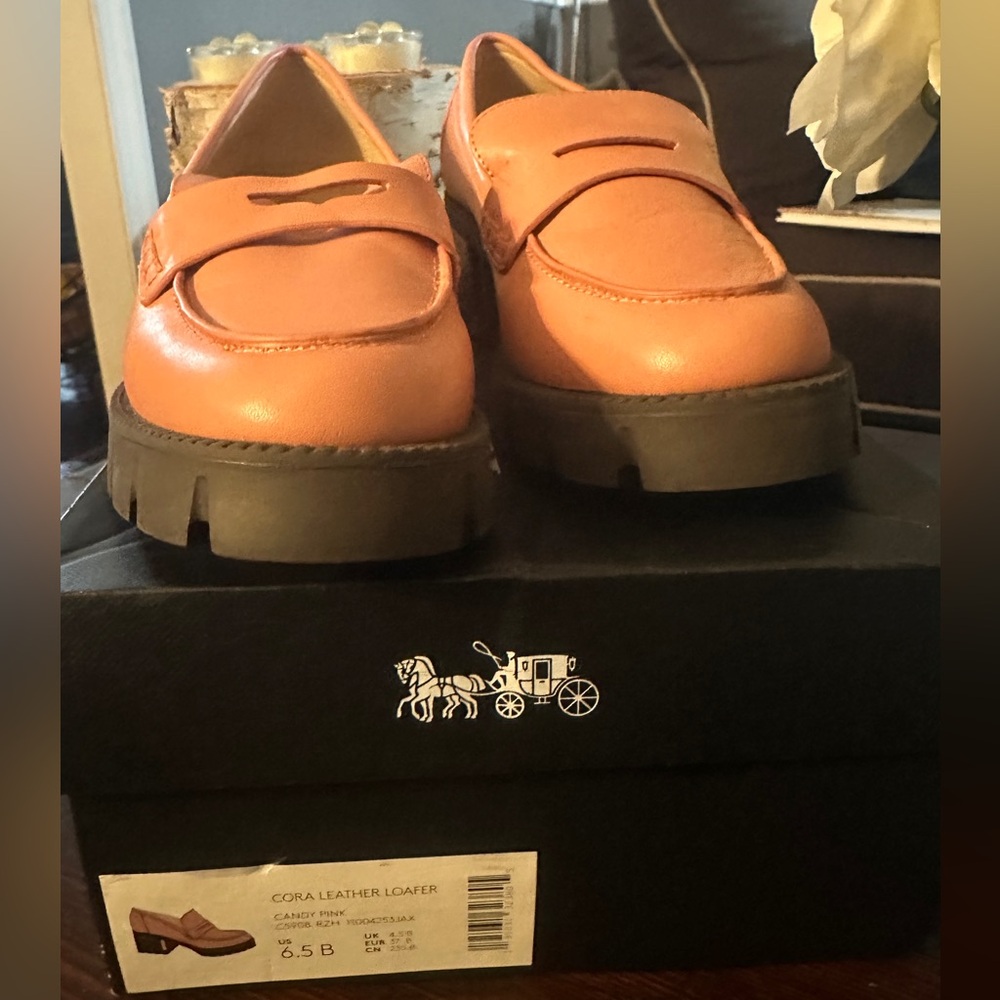 Coach loafers (rare find)